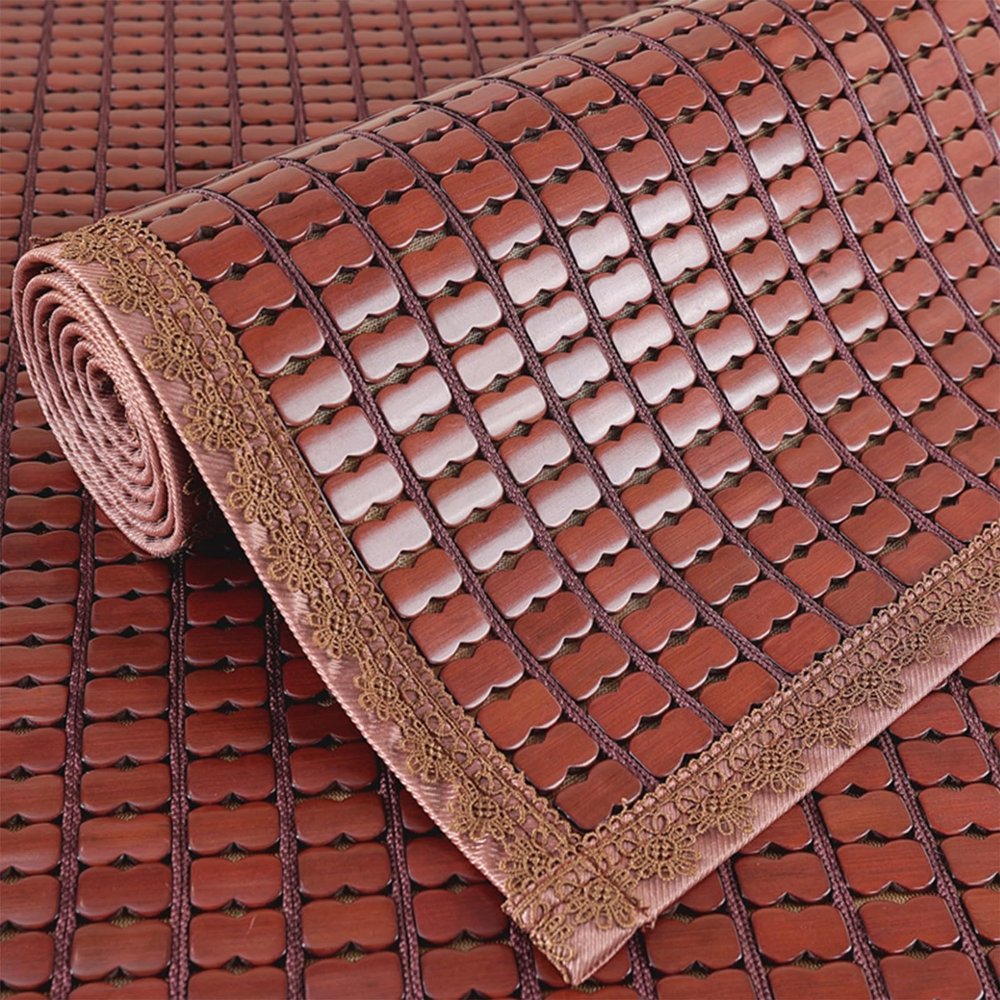 BRCYKRWY Summer Sleeping Mat,Foldable Summer Bed Mat,Carbonised Anti-Slip Mahjong Bamboo Mat,Summer Cooling Topper Pad Breathable Mahjong Mat Folding Air Conditioning Mat,Various Specifications