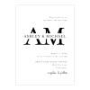 Wedding Invitations Personalized Wedding with RSVP Option Simple Minimalist Names in Monogram Initials Quantity of 50 view 1
