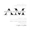 Wedding Invitations Personalized Wedding with RSVP Option Simple Minimalist Names in Monogram Initials Quantity of 50 view 2