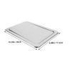 CHILDWEET Stainless Steel Trash Can Lid for Bathroom and Kitchen Stylish Rectangular Design Smell Control Feature for Versatile Use for Countertops and Bar Areas view 2