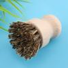 Dish Brush, Vegetable Brush Dish Scrub Wooden Washing Scrubber Beech Sisal Silk Pot Sink for Washing Pots, Pans and Vegetables, 3.1x2.0x2.0in Brown view 1
