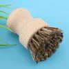Dish Brush, Vegetable Brush Dish Scrub Wooden Washing Scrubber Beech Sisal Silk Pot Sink for Washing Pots, Pans and Vegetables, 3.1x2.0x2.0in Brown view 2