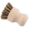 Dish Brush, Vegetable Brush Dish Scrub Wooden Washing Scrubber Beech Sisal Silk Pot Sink for Washing Pots, Pans and Vegetables, 3.1x2.0x2.0in Brown view 4