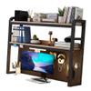 Bookshelf, Office Desk Bookshelf - 2 Tier Desktop Bookcase For Computer Desk, Multifunctional Desktop Display Shelf, Adjustable Desk Bookshelf Organizer Rack, for Office, Home, Dormitory Decoration(A, view 1