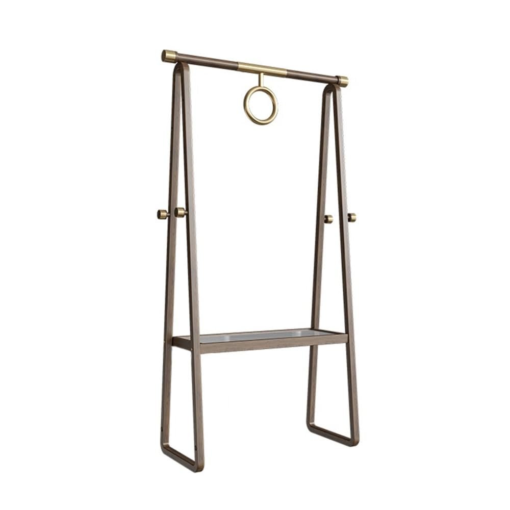 hezhuhe2258 Coat Shelf New Chinese Style Solid Wood Clothes Hanger Light Luxury High-end Floor Bedroom Home Second-Hand Coat Rack Multifunctional Storage Rack Coat Rack Stand