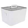 CFTGIW Storage Box Large DoubleLayer Office White Plastic Compartment Chest Tment Chest Storage BoxDouble Layer ChestMedicine ChestPlastic view 2