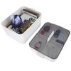 CFTGIW Storage Box Large DoubleLayer Office White Plastic Compartment Chest Tment Chest Storage BoxDouble Layer ChestMedicine ChestPlastic view 4