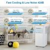 10000 BTU Portable Air Conditioner, AC Unit 3 In 1 Cooling, Dehumidifier, Fan, Remote Control/LED Display/24Hrs Timer/360 Wheels/Installation Kits, Cool Up to 450 Sq.Ft, for Home Office Bedroom view 4