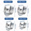 Flange Rod Holder Stainless Steel Closet Rod Brackets U-Shaped Shower Curtain Rod Pole End Supports Adjustable 4Pcs(Black 27mm x 4) view 4
