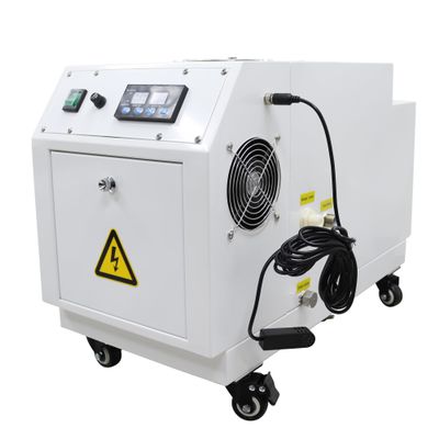 HQHAOTWU Commercial Ultrasonic Humidifier Cooler Sprayer 2KG/h Industrial Mist Maker 1059-2118 Cubic Feet Portable Fog Making Humidifier with Water Barrel Hole for Warehouse Large Room Greenhouse