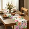 ANATTASOUL Hummingbird & Hibiscus Table Runner for Home Kitchen Decor view 2