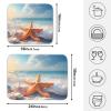 ALAZA Starfish Sand Beach Wave Sea Dish Drying Mat 18" x 24" Absorbent Polyester Hide Stain for Kitchen Counter Coffee Bar Countertops view 4