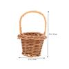 Hemobllo 2sets 10pcs Miniature Woven with Rustic Design for Candy Flower Arrangements Tabletop Decor for Weddings Parties and Home Decoration 10pcs*2 view 2