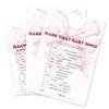 30 Pcs Name That Baby Song Game Cards & 1 Answer Card - Pink Bow Theme Double Sided Baby Shower Games For Girls - Gender Reveal, Announcement Party Decorations & Activities - B01 view 1