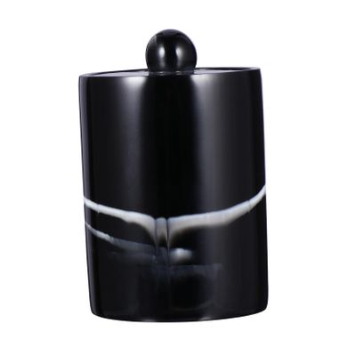 ABOOFAN Toothpick Storage Container Creative Pattern Apothecary Jar Cotton Swabs Holder