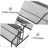 Vaguelly Black Storage Rack for Kitchen and Bathroom Sturdy Organizer for Countertop and Wall for Toiletries and Spices Heavy Duty Construction view 4