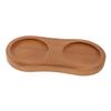 LABRIMP Wooden Tray for Sauce Bottle Condiment Holder Pepper Bottle Rest for Dining Table Versatile Kitchen Accessory Easy to Clean Maintain view 1