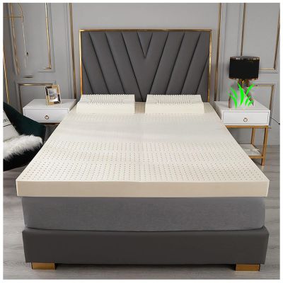 100% Natural Latex Mattresses Single Double Hotel Mattress Family King Queen Twin Full Size - 3/4 Inch - Organic Cover Included,10cm,190x220cm(75x87in)