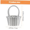 minkissy 12Pcs Gold Silver Plated Candy Baskets Handles Decorative Wedding Favor Boxes for Baby Showers Party Supplies and Small Storage view 2