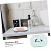 Alipis Creative Cartoon Soap Box Draining Design Adorable Soap Storage Container for Bathroom No Drill Required Household Tray Cute and Functional view 2