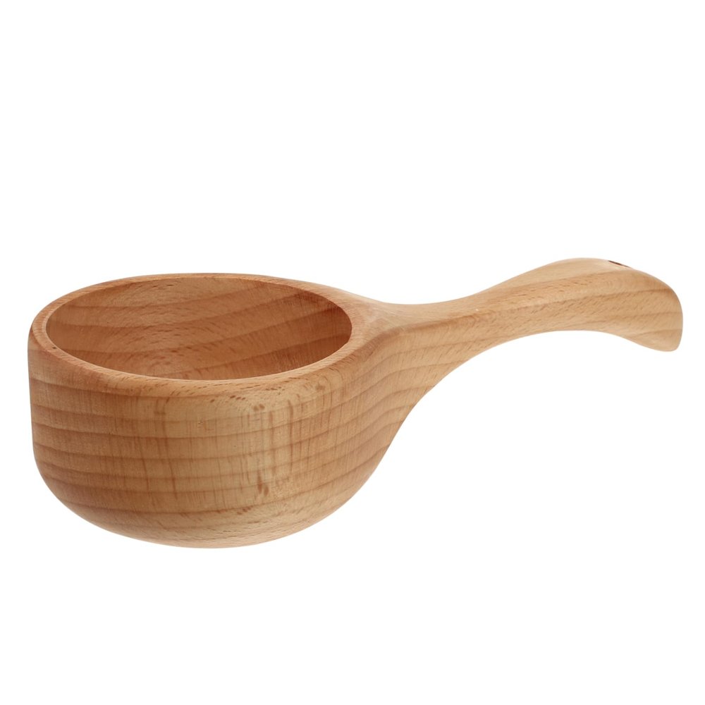 MAGICLULU 1pc Wooden Soup Spoon Water Scoop for Bath Multipurpose Wooden Scoop Kitchen Water Ladle Tableware