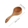 MAGICLULU 1pc Wooden Soup Spoon Water Scoop for Bath Multipurpose Wooden Scoop Kitchen Water Ladle Tableware view 2