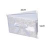Alipis Wedding Guest Book with Rhinestone Flower Cloth Attendance Book view 2