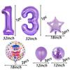 12 pcs Foil Purple Balloons 13 Year Old for 13th Birthday Party Supplies Decoration,Confetti Balloon Kids Party Balloons Birthday Party Supplies 13 Years Old Birthday Balloon for Kids (13th, Purple) view 3
