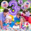 12 pcs Foil Purple Balloons 13 Year Old for 13th Birthday Party Supplies Decoration,Confetti Balloon Kids Party Balloons Birthday Party Supplies 13 Years Old Birthday Balloon for Kids (13th, Purple) view 4