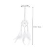 Happyyami Handmade Dreamcatcher Ornament for Car Pendant Rearview Mirror Decor Wind Chime Design for Home and Vehicle Decoration view 3