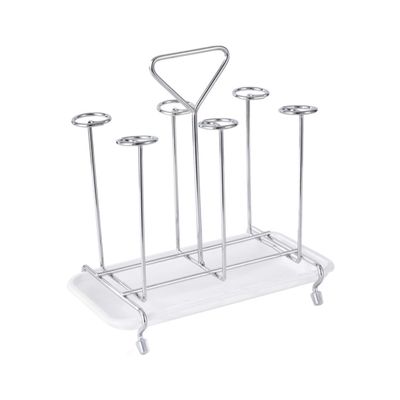 BRIGHTFUFU Drying Stand Iron Cup Holder Coffee Cup Rack Mugs Organizer for Kitchen