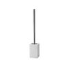 CFGH6FDF Toilet Brush Holder Square Sandstone Toilet Brus Kit Resin Round Brush Head Toilet Brush with Removable Stainless Steel Long Handle Toilet Brush Bathroom Toilet Brush view 1