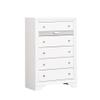 5 Drawer Storage Chest with Jewelry Box, Living Room Decorative Cabinet,Easy to Install view 3