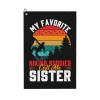 EASDEY My Favorite Hiking Buddies Call Sister Golf Towel 24x16in Microfiber Golf Towels Waffle Towel Golf Accessories Cleaning Cloth view 1