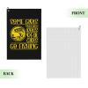 EASDEY Some Girls Play with Dolls Real Girls Go Fishing Golf Towel 24x16in Microfiber Golf Towels Waffle Towel Golf Accessories Cleaning Cloth view 2