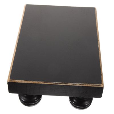 BUGUUYO Wooden Soap Tray Detachable Legs Small Bathroom Stand Natural Wood Base for Cosmetics and Soap Display