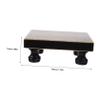BUGUUYO Wooden Soap Tray Detachable Legs Small Bathroom Stand Natural Wood Base for Cosmetics and Soap Display view 2