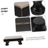 BUGUUYO Wooden Soap Tray Detachable Legs Small Bathroom Stand Natural Wood Base for Cosmetics and Soap Display view 3