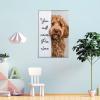 Funny Bathroom Wall Art Goldendoodle You Will Never Pee Alone Canvas Poster Print Funny Bathroom Signs Pictures Dog Lovers Computer Room Ideas Wall Decor 24x36inch Framed view 4