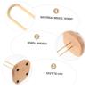 HOLIDYOYO Elegant Wooden Paper Towel Holder Multipurpose Storage Rack Kitchen Roll Paper Stand view 3