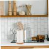 HOLIDYOYO Elegant Wooden Paper Towel Holder Multipurpose Storage Rack Kitchen Roll Paper Stand view 4