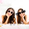 2Pcs Bride Groom Sunglasses Funny Glitter Party Props for Wedding Hen Bachelorette Shower Favors view 4