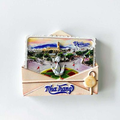 AOPNDTC Nha Trang Vietnam Decorative Resin Refrigerator Magnet, Multicolor, 4 x 2 x 6 Inches