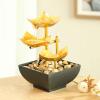 Beisup Tabletop Fountain Waterfall, Waterfall Fountain Indoor, Tabletop Water Fountain for Office, Living Room, Bedroom Decor view 3