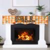 Fall Pumpkin Mantel Scarf for Fireplace Maple Leaves Thanksgiving Mantel Cover Rustic Orange Plaid Fireplace Top Scarf Runner for Holiday Living Room Home Decoration 60 x 17 Inches view 2