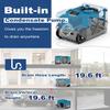 ALORAIR 264 Pitns LGR Commercial Dehumidifier with Pump, Up to 3,000 Sq.Ft Industrial Dehumidifier with Drain Hose Potable Wheels Design for Whole House, Basement, Warehouse, Garage, Blue view 2