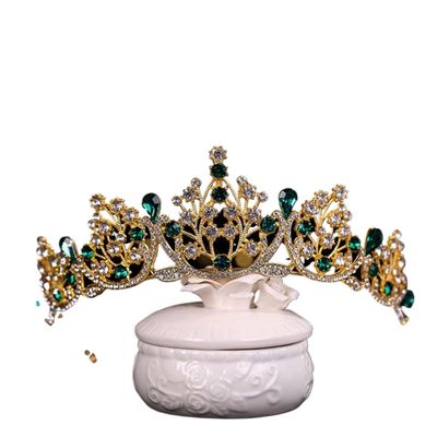 crown,Crowns,tiaras, Tiaraprincess crownWedding Tiara Princess Golden Crown Bridal Headdress Fashion Wedding Hairstyle Accessories Women's Princess Crystal Pearl Headdress Birthday crown (Color : Re