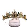 crown,Crowns,tiaras, Tiaraprincess crownWedding Tiara Princess Golden Crown Bridal Headdress Fashion Wedding Hairstyle Accessories Women's Princess Crystal Pearl Headdress Birthday crown (Color : Re view 1