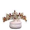 crown,Crowns,tiaras, Tiaraprincess crownWedding Tiara Princess Golden Crown Bridal Headdress Fashion Wedding Hairstyle Accessories Women's Princess Crystal Pearl Headdress Birthday crown (Color : Re view 3