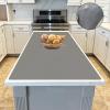 47.3''x23.6''(120cmx60cm) Extra Large Silicone Mat for Kitchen Counter, 1.5MM Thick Non-Slip Heat Resistant Countertop Protector, Waterproof Durable Kitchen Mat for Countertops, Translucent Black view 1